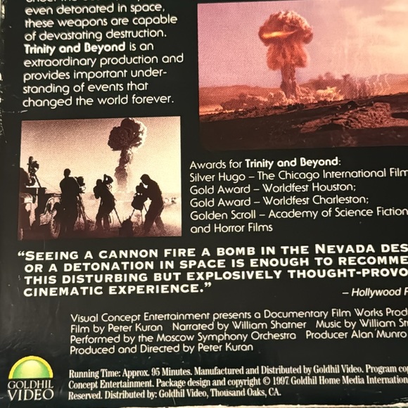 ๐ผ THE ATOMIC BOMB MOVIE ๐ฟ VHS _good condition. Tested & Approved! Documentary - Picture 9 of 9